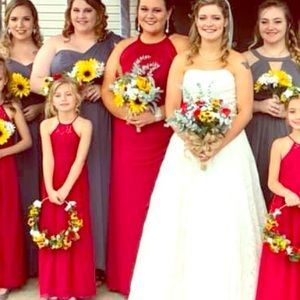 Apple red formal/bridesmaids dress